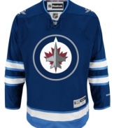 With authentic styling, this Winnipeg Jets NHL premier jersey is the next best thing to on-the-ice action.