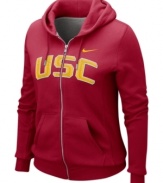 Spread the spirit and cheer on your favorite team with this NCAA USC Trojans hoodie from Nike.