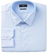 Tonal stripes enliven even the most basic of dress shirts from BOSS by Hugo Boss.