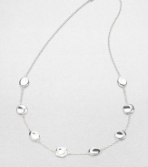 From the Scultura Collection. Organically-shaped, sterling silver beaded links on a delicate link chain. Sterling silverLength, about 16-18 adjustableLobster clasp closureImported 