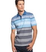 This polo shirt from Boss Green is a sleek addition to your casual weekend style.