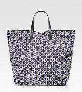 Bring Your Own Bag silhouette is printed on this versatile nylon shopper.Double top handleNylon14W x 15H x 8DMade in Italy