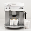 This fully automatic, programmable machine custom grinds the beans right before it brews the espresso to provide exceptionally aromatic and fresh flavor. Use the patented Delohghi milk frother to create a rich, creamy cappuccino. Dial up your customized cup size and coffee strength from demitasse to travel mug, and then sit back and enjoy.