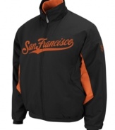 Let everyone know you think the west coast is the best coast in this San Francisco Giants MLB jacket featuring Therma Base technology from Majestic.