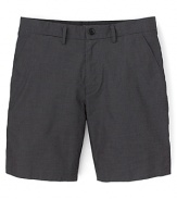 Your vacation look just got a little more luxurious with Vince's crisp cotton shorts in a tonal plaid pattern.