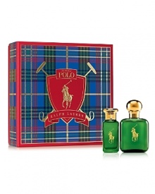 This holiday, celebrate the heritage of the classic sporting tradition with Polo. The two-piece holiday collection features 2.0 oz. Eau de Toilette and 1.0 oz. Eau de Toilette Travel Spray.