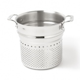 All-Clad's highly polished, high-quality stainless steel pasta insert fits any All-Clad 7-quart stockpot and provides years of service without warping.