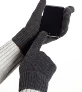 New from UR Gloves: Knit gloves made with conductive yarn that actually makes mobile media easier to use.