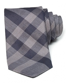 Burberry London Charcoal Check Tie