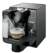 Bring the coffee bar to you! Featuring a single-serve capsule system and milk container for creamier coffee drinks, the Nespresso Lattissima espresso machine promises quick, easy and delicious cups of frothy cappuccino, espresso and more! Clean up with the touch of a button. One-year warranty. Model EN670.B.