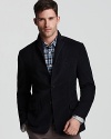 A solid blazer crafted from classic corduroy for an innovative, modern finish to your casual cool look.