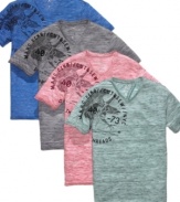 Color correct your casual look with these bright t-shirts from Marc Ecko Cut & Sew.