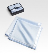 From the Saville Row maker of fine men's furnishings comes a pair of classic handkerchiefs crafted in cotton batiste. Boxed set of 2 Satin Fleur-de-lis border Each, 18½ square Cotton; machine wash Imported 