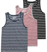 Leave the sleeves behind. These tanks from LRG will have you set for summer.