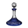 This grand Waterford decanter updates the dazzling crosshatch Lismore pattern in regal cobalt and clear crystal.