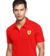 You'll want this light cotton polo shirt regardless of whether you have a Ferrari. With Puma, Ferrari, and Italian flag logos you're sure to attract someone's attention.