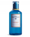 Zesty and cosmopolitan, this relaxing fragrance was inspired by the Isle of Capri-the very essence of glamour and fashion. The sophisticated world of Acqua di Parma, with its impeccable and understated refinement, presents Blu Mediterraneo-a collection of products whose noble ingredients create the link between essences and emotions, each reflecting the beauty and culture of Italy's most emblematic destinations.• Cool relaxing notes of citrus on a suggestive musk base.• Top notes of Sicilian orange and mandarin, bergamot, grapefruit, and lemon.• Heart notes of petit grain, mate leaves, and cardamom.• Base notes of musk and caramel.• In a sleek blue glass bottle with a signature label.