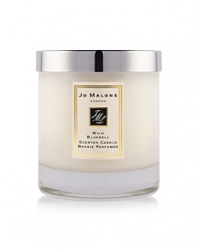 Immerse yourself in a mesmerizing sea of wild flowers, misted with dew. Fresh bluebell, radiant lily of the valley and exquisite eglantine, showered with the sparkling succulence of persimmon and lemon. The Wild Bluebell Home Candle infuses any room with evocative scent and lasts for hours. An everyday luxury, it brings warmth to any environment. Candle burn time is 45 hours.