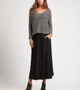 A flowing jersey skirt with a comfortable drawstring waist and convenient slash pockets.Drawstring waistPull-on styleSlash pocketsAbout 36 longViscose/spandexMachine washImported of Italian fabric Model shown is 5'11 (180cm) wearing a US size Small. 