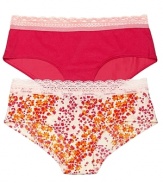 These lace and sheer Calvin Klein hipsters offer fun and flirty style without compromising comfort.