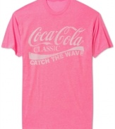 An American classic gets classic treatment with this Coca-Cola graphic t-shirt from Jem.