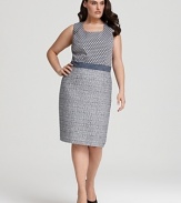 Calvin Klein Plus Size Mixed Media Dress