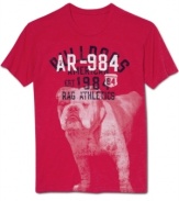 What a mascot! Get that collegiate-cool vibe with this sporty graphic tee from American Rag.