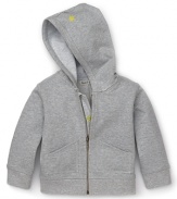 The reversed seams on this classic hoodie gives it a rough and tumble appeal, perfect for your little bruiser's everyday wardrobe.