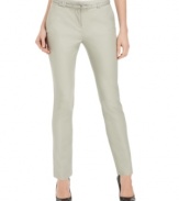 Charter Club's pants makes for a flawless figure with their skinny-leg silhouette, designed with a slimming tummy panel and completed with a belt.