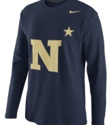 Keep the momentum moving forward with a show of support for your favorite team in this Navy Midshipmen NCAA thermal shirt.