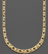 The elegant graduated ribbon design of this lovely 14k gold necklace is the perfect finishing touch to your everyday look. Approximate length: 18 inches.