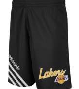 Your opponents will be seeing stars when you are raining threes on them wearing these LA Lakers shorts from adidas.