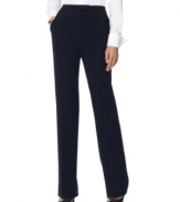 The essential work dress pant is crafted in a sleek silhouette with classic tailoring, by Jones New York.