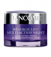 With time, alterations in the skin's structure can affect firmness causing the skin to lose its youthful quality. A visible improvement in skin tightening helps restore skin's youthful look. Rénergie Lift Multi-Action Night features Multi-Tension technology, designed to target skin layers. In 4 weeks, wrinkles appear reduced and skin looks smoother. Skin texture looks firmer, denser and replenished.