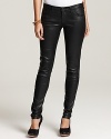 Get the luxe look of supple leather with these AG Adriano Goldschmied coated pants, articulated in a super-skinny cut.