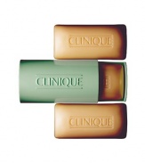 Three facial soaps with convenient travel dish for cleansing on the go. 