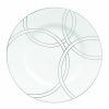 With platinum circles that represent the circles of life, the new Halo dinnerware pattern is the perfect choice for today's modern bride. Fresh in design, Halo brings the elegance of platinum on beautiful bright white bone china that is both graceful and contemporary.