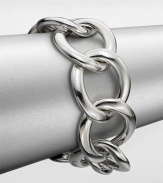 EXCLUSIVELY AT SAKS. From the Gourmette Collection. An artisan, handcrafted, sterling silver link chain is a celebration of the founding years of this brand. Sterling silverLength, about 7.8Concealed closureMade in Italy 