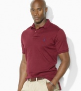 Short-sleeved polo shirt, cut for a comfortable, classic fit.