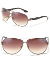 Sleek and stylish aviators in a classic silhouette with a double bridge design for him or for her.