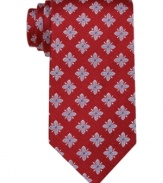 Prints charming. Elevate your look with the subtle style of this silk tie from Tasso Elba.