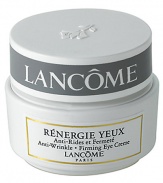 Anti-Wrinkle and Firming Eye Crème. This ultra-fine creme works to correct the signs of aging around the delicate eye area. Formulated with powerful hydrating agents to visibly reduce the appearance of fine lines, plus plant extracts to restore firmness. The Result: With continued use, this fortifying creme leaves eyes looking younger. 0.5 oz. 