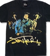 You'll have rocker style for hanging out all along the watchtower with this Jimi Hendrix t-shirt from RIFF.