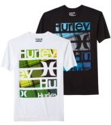 Wear the SoCal surf look-no matter where on earth you are-with a graphic T-shirt from Hurley.