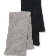 Keep stylishly warm with this American Rag speckled scarf.