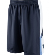 Get your game on while supporting your favorite NCAA team with these Villanova Wildcats basketball shorts featuring Dri-Fit technology from Nike.