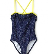 Splendid Girls' Swim Confetti Dot Swimsuit - Sizes 7-14