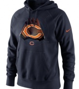 Hands down-make it apparent who your favorite football team is with this Chicago Bears NFL graphic hoodie from Nike.