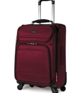 As mobile as you are, the Samonsite spinner suitcase utilizes multi-direction wheels to make those tricky corners and padded top handles for ultimate comfort when carrying. 10-year limited warranty. Qualifies for Rebate