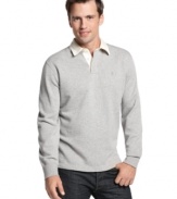 A modern update on the classic rugby, this shirt from Izod is a great seasonal selection.